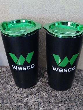 Lot Of 2 Wesco Travel Mugs